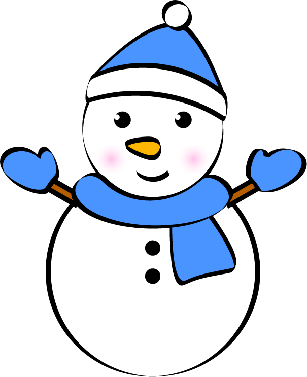 雪だるまのフリー素材8
