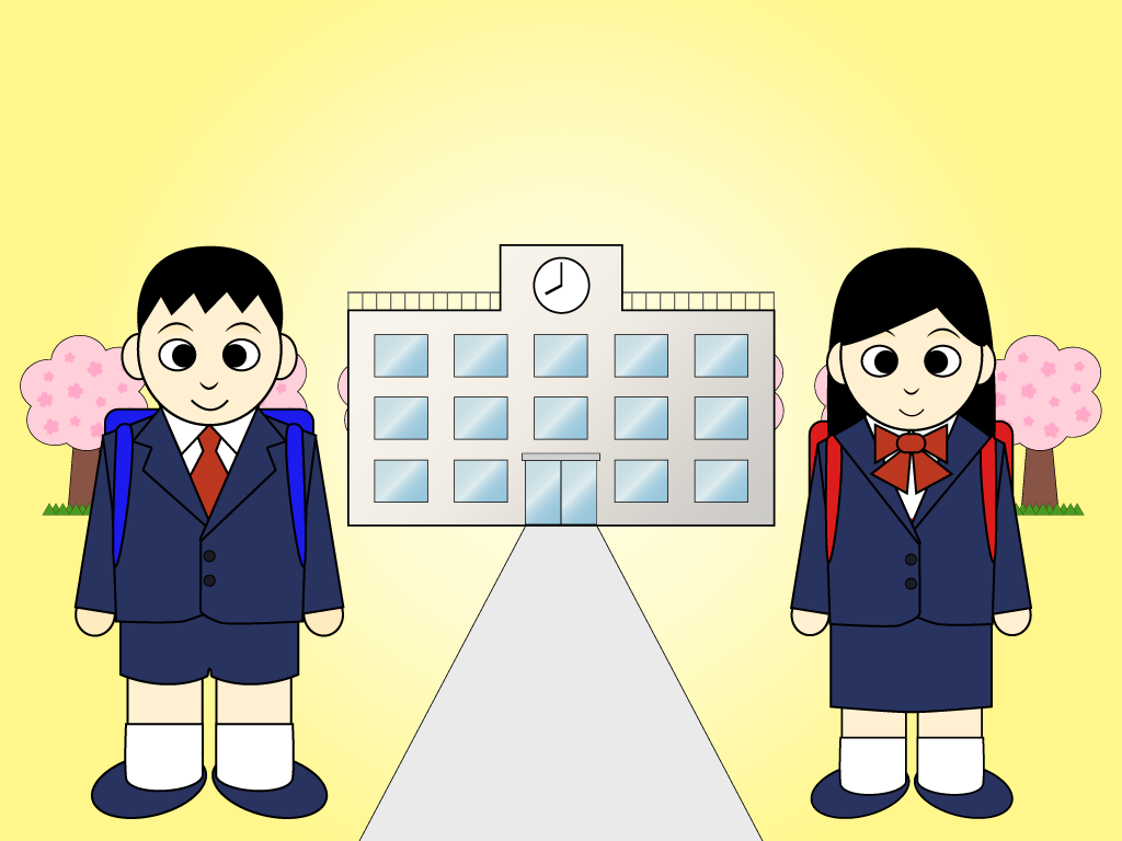 小学校(入学式)の無料イラスト3