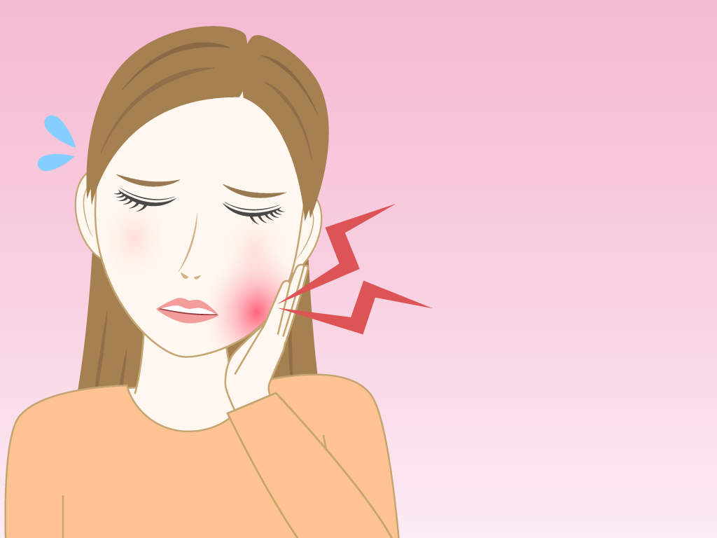 歯が痛い女性のフリー素材8