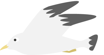 カモメの無料イラスト2