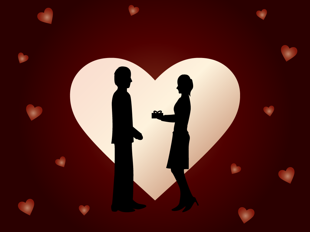 バレンタインデーの無料イラスト2