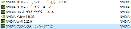 NVIDIA グラフィックスドライバー