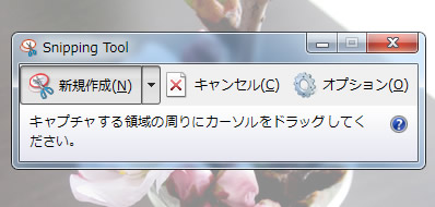 Windows 7 の Snipping Tool