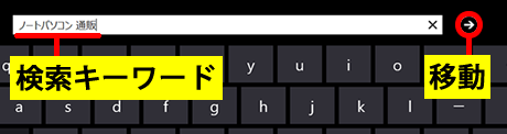 検索キーワードを入力