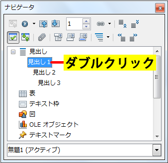 ナビゲーターダイアログボックス