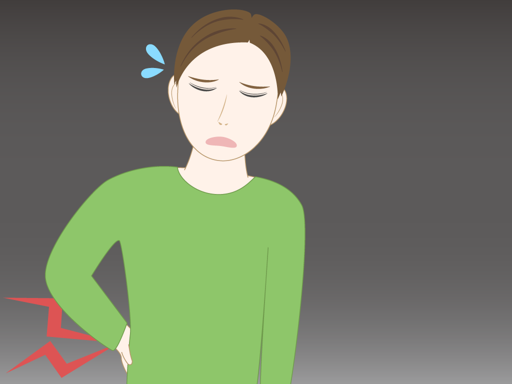 腰が痛い男性のフリー素材10