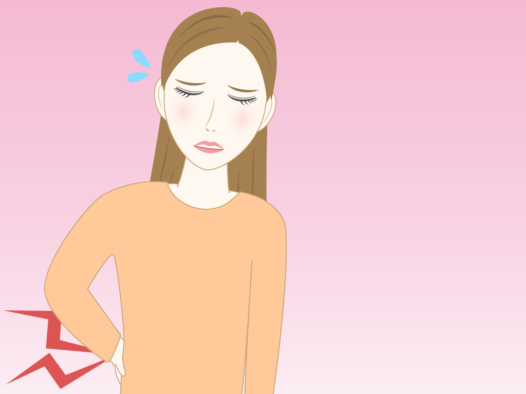 腰が痛い女性のフリー素材8