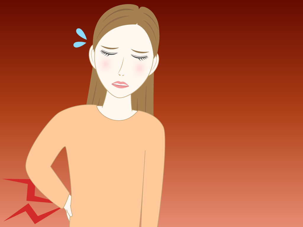 腰が痛い女性のフリー素材9